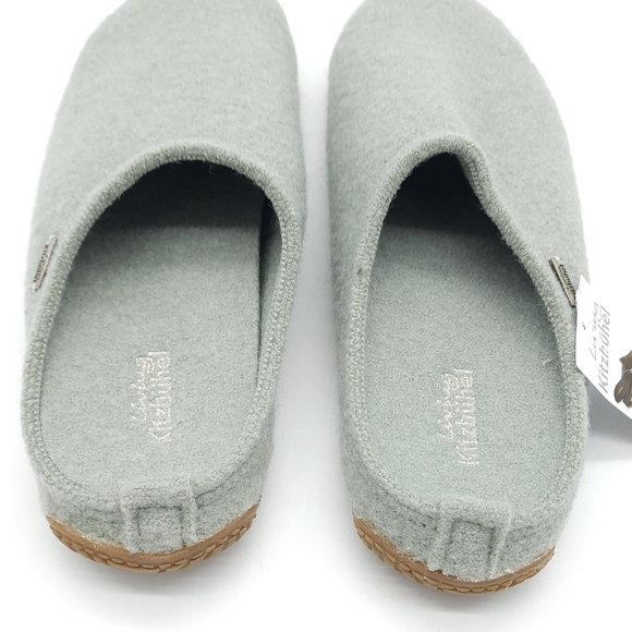 LIVING KITZBUHEL Kitzbuehler Light Grey Boiled Wool Slipper Women's Size 11-11.5 - Picture 6 of 8